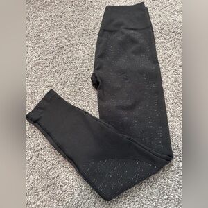 Lululemon Black Speckled Leggings Size 6